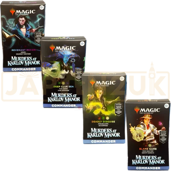Magic the Gathering Murders at Karlov Manor English Commander Deck Set of 4