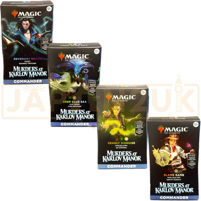 Magic the Gathering Murders at Karlov Manor English Commander Deck Set of 4